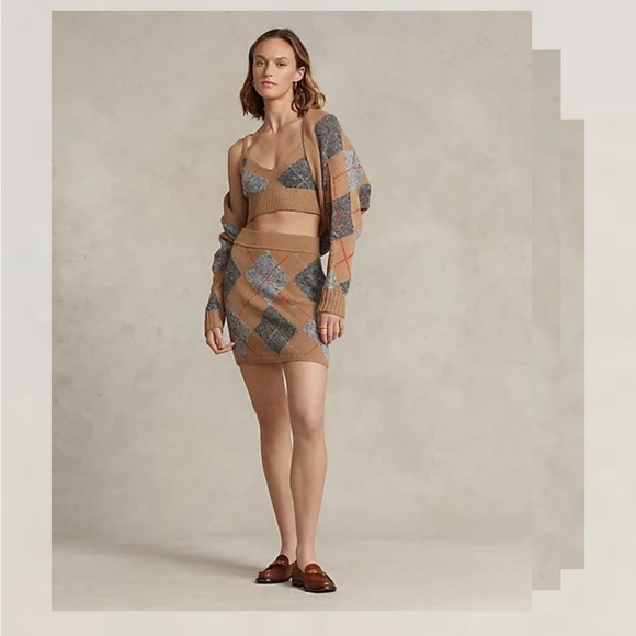 POLO RALPH LAUREN
Argyle Wool-Cashmere-Blend
Bralette Sz : M - Picture 3 of 12